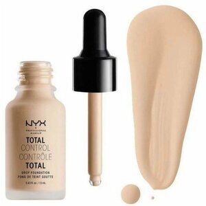 Nyx Total Control Drop Alabaster Foundation 0.43 Fl Oz TCDF02  Liquid Full Cover